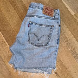 Levi's Light Blue Denim Jean Shorts